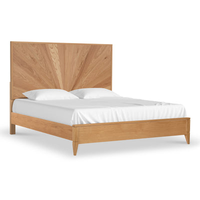 Sunburst Oak Bed Frame