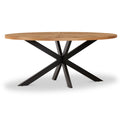 Sunburst Oak 180cm Ellipse Dining Table from Roseland Furniture