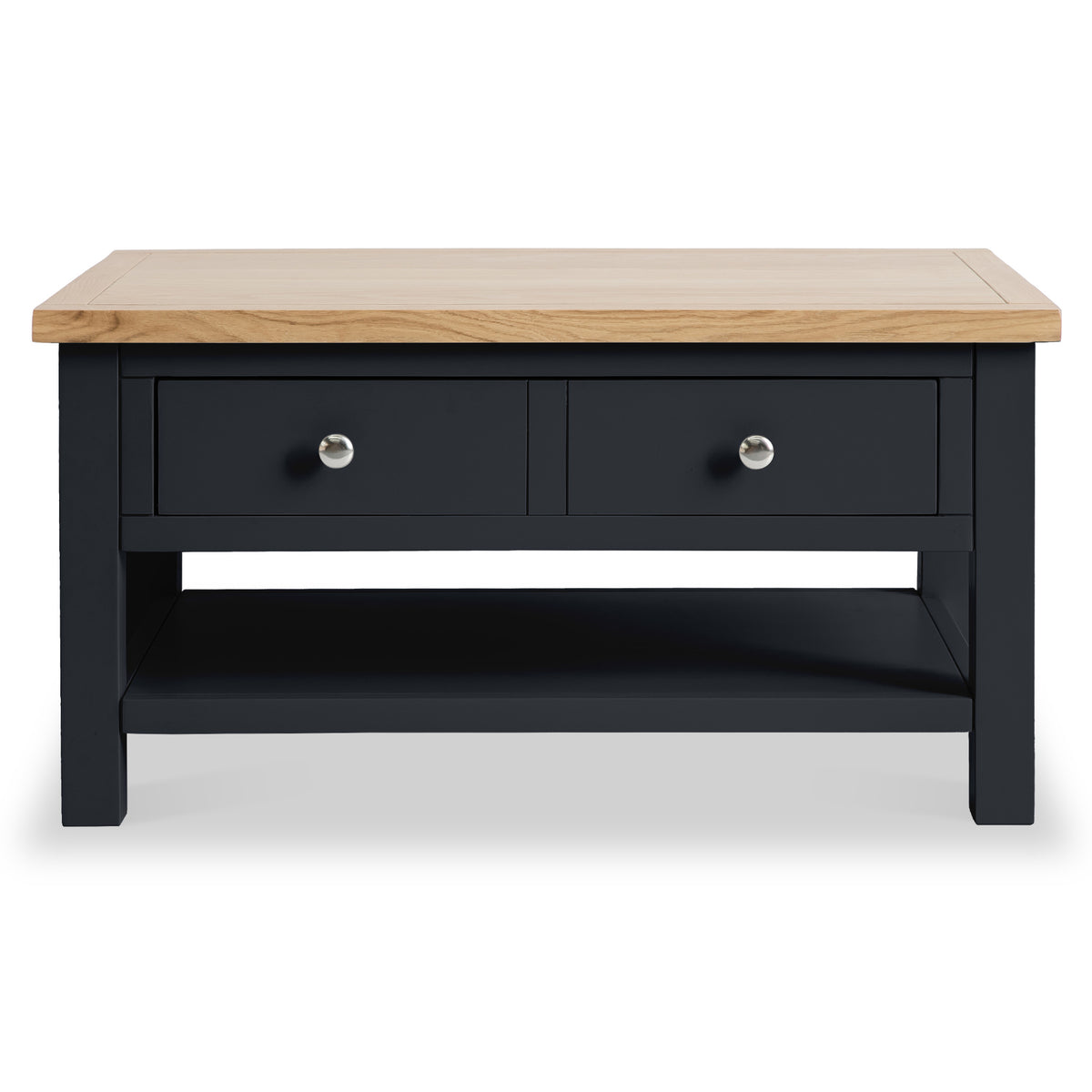 Farrow Black Coffee Table with Drawer