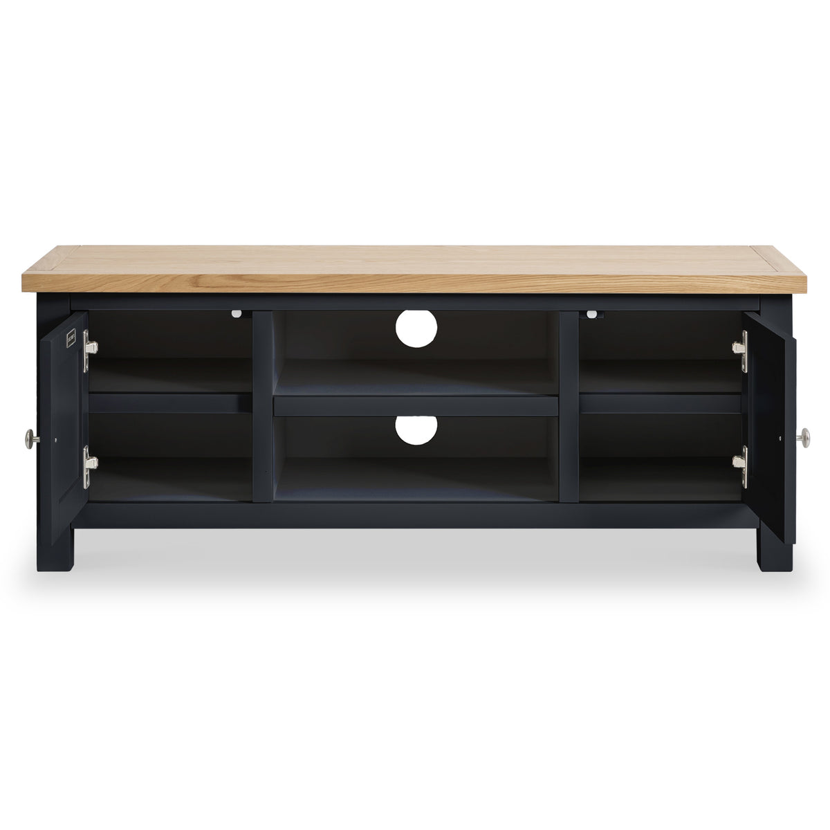 Farrow Black Large 120cm TV Unit from Roseland