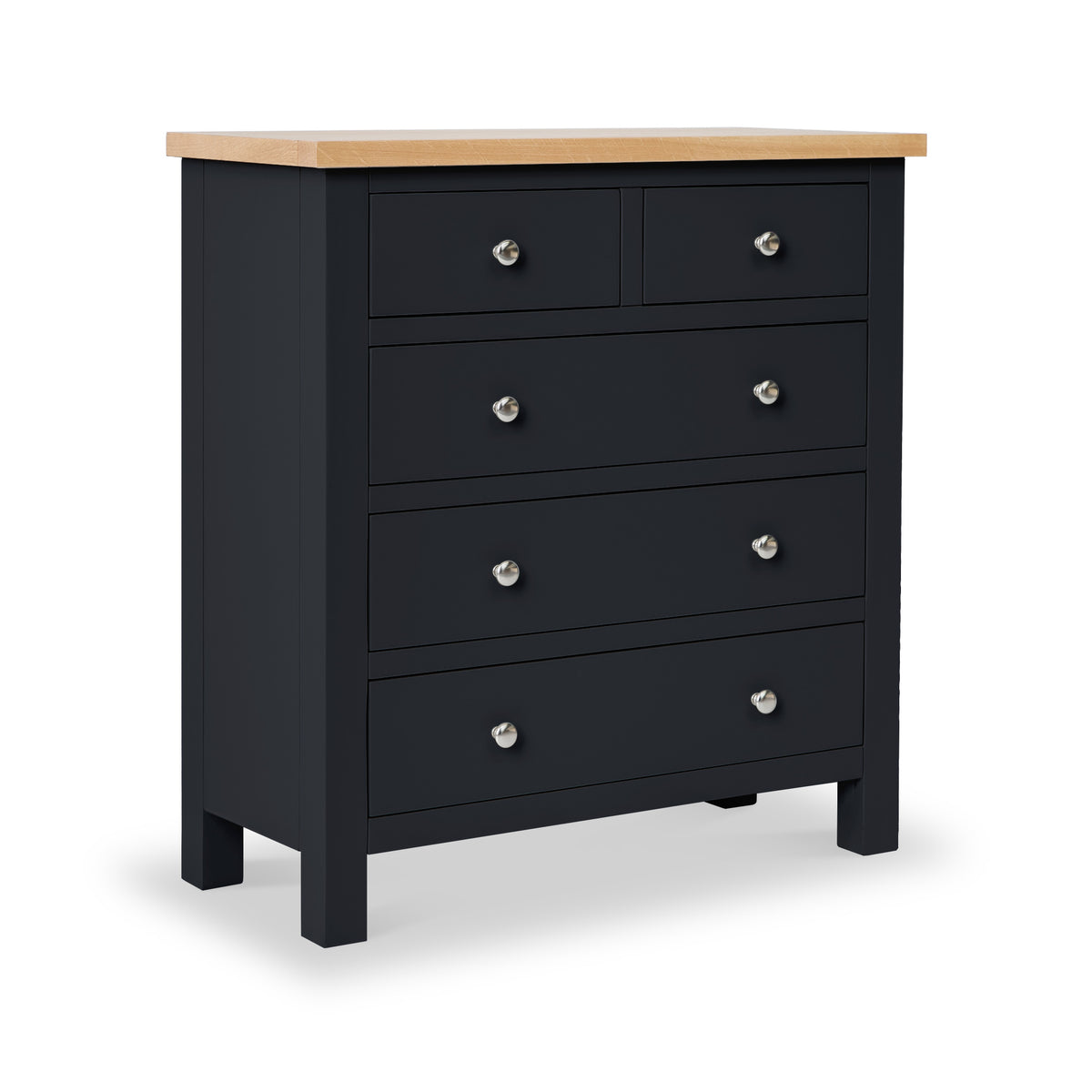 Farrow Black 2 Over 3 Chest Of Drawers from Roseland Furniture