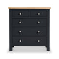 Farrow Black 2 Over 3 Chest Of Drawers