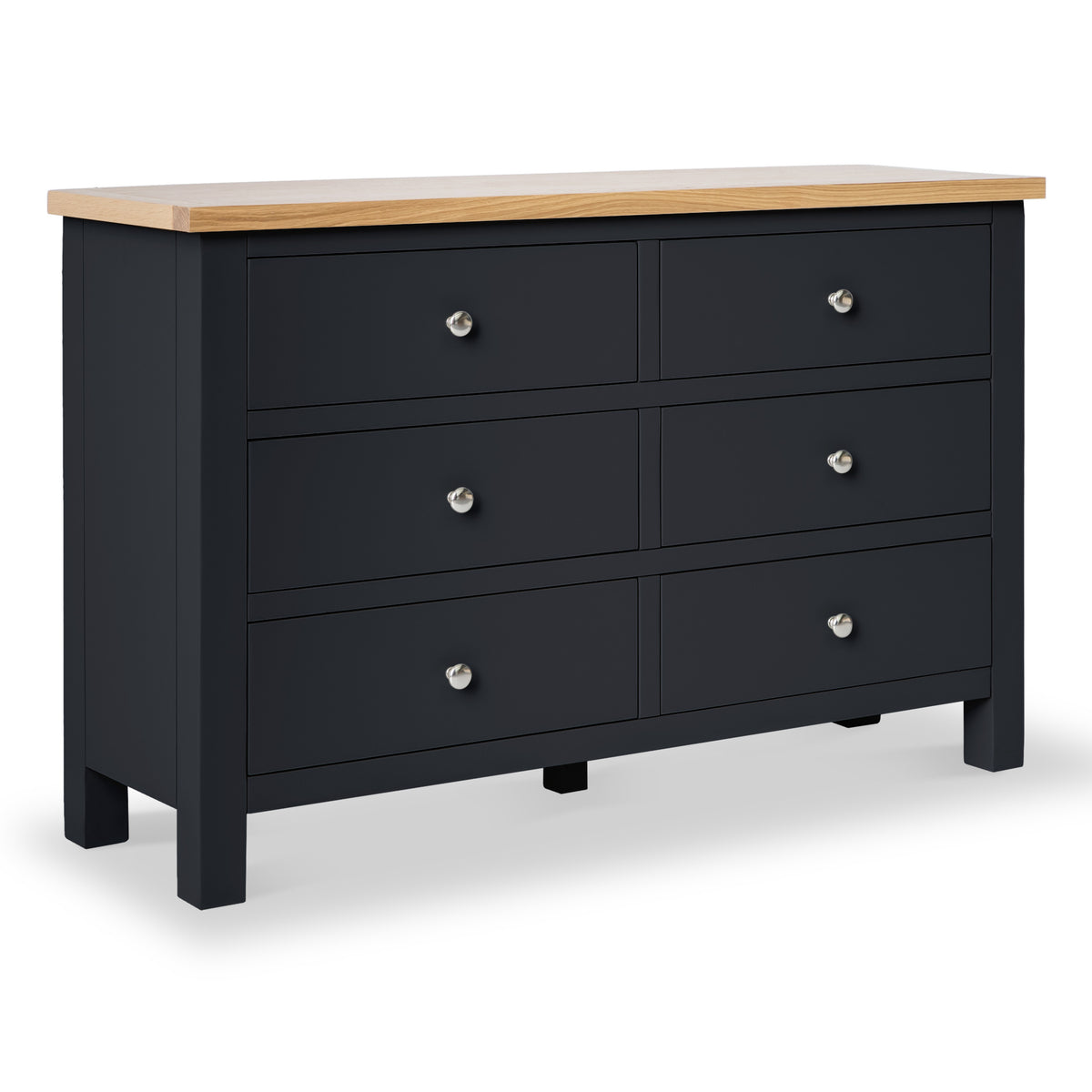 Farrow Black 6 Drawer Bedroom Chest from Roseland Furniture