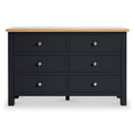 Farrow Black Wide Chest of Drawers from Roseland Furniture