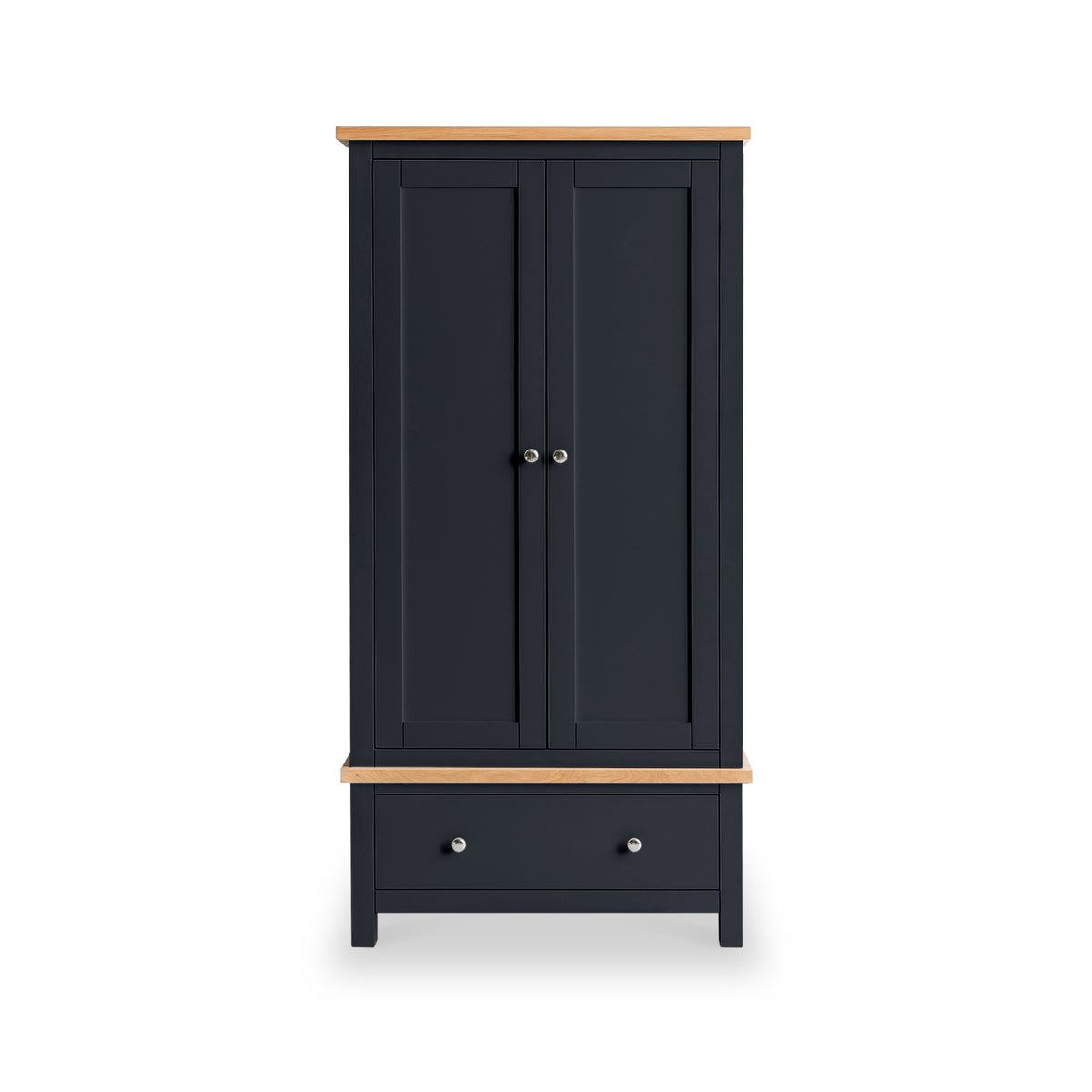 Farrow Black 2 Door Wardrobe from Roseland Furniture