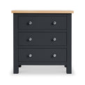 Farrow Black Small chest of drawers from Roseland Furniture