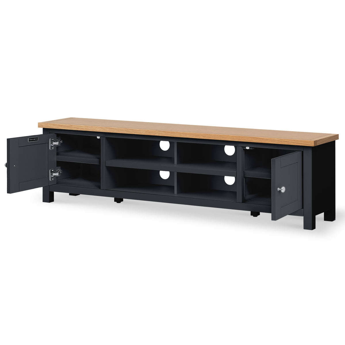 Farrow Black 180cm Extra Wide Telvision Stand