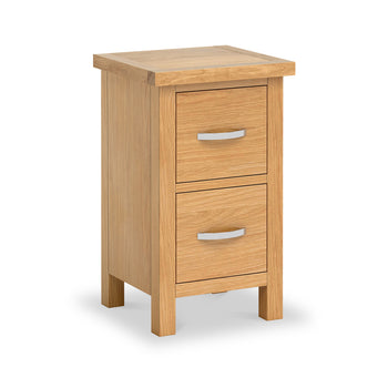 London Oak Slim Bedside Table