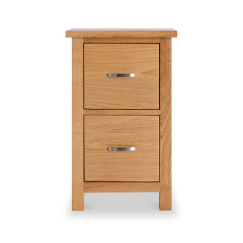 London Oak Slim Bedside Table