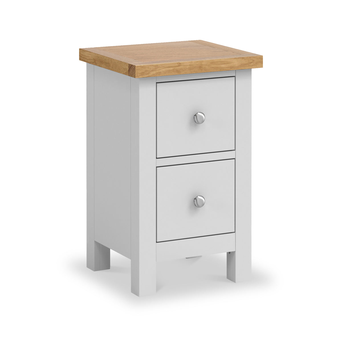 Farrow Grey Slim Bedside Table from Roseland Furniture