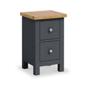 Farrow Charcoal Slim Bedside Table from Roseland Furniture