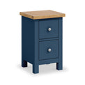 Farrow Navy Blue Slim Bedside Table from Roseland Furniture