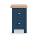 Farrow Navy Blue Slim Bedside Cabinet