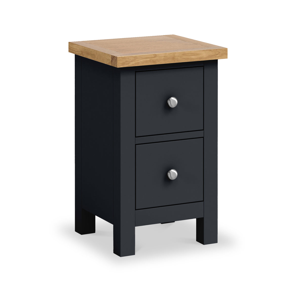 Farrow Black Slim Bedside Table from Roseland Furniture