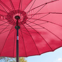 Geisha 2.5m Fushia Outdoor Garden Umbrella