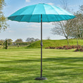 Geisha 2.5m Aqua Outdoor Garden Parasol from Roseland