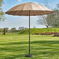 Geisha 2.5m Taupe Outdoor Garden Parasol from Roseland