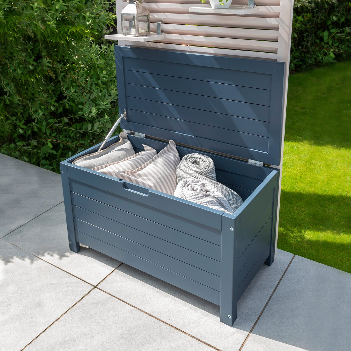 Galaxy Blue FSC Outdoor Garden Storage Box