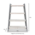 Grigio Grey FSC Wooden Garden Plant Shelf dimensions