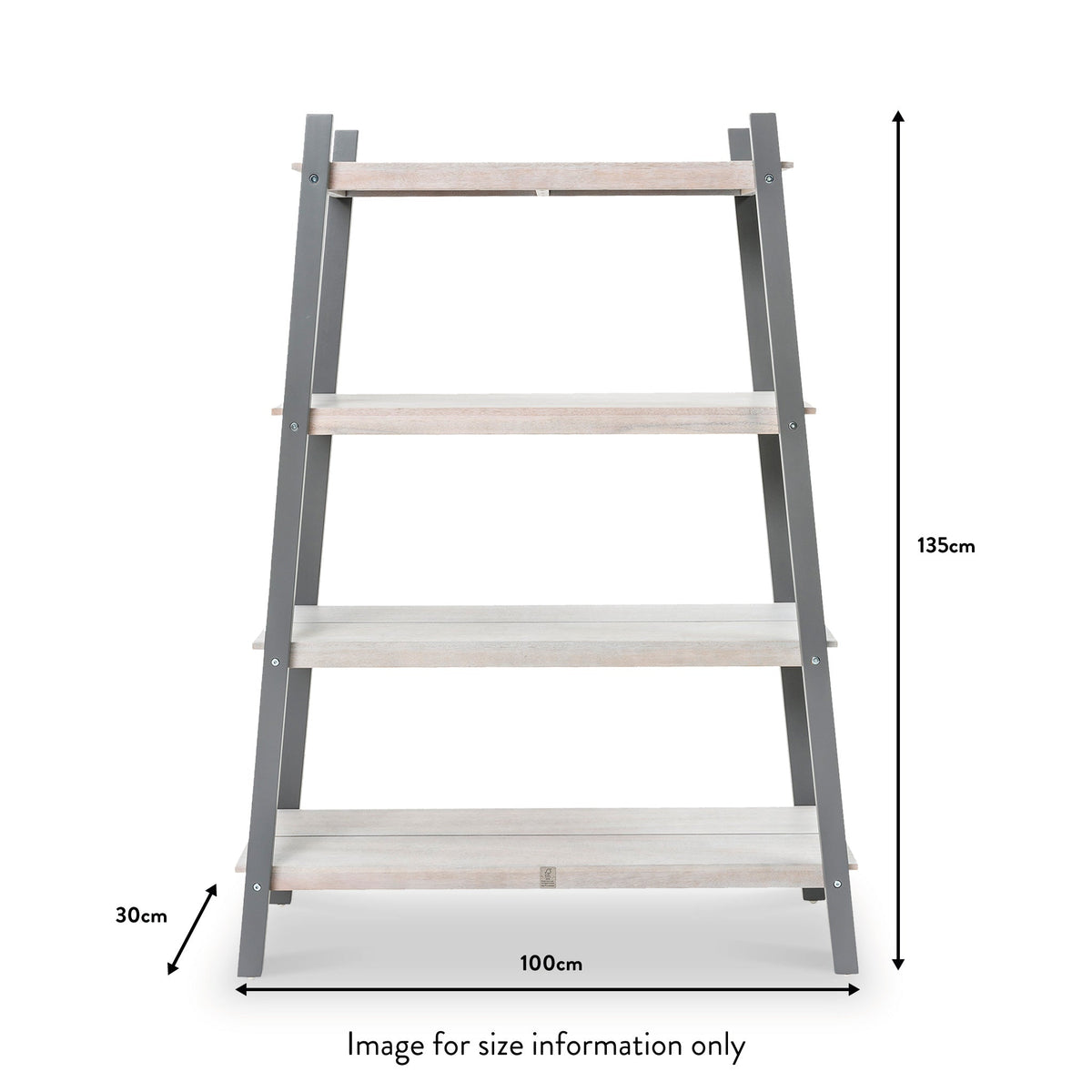 Grigio Grey FSC Wooden Garden Plant Shelf dimensions