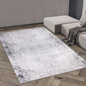 Safi Metallic Grey Rug for living room