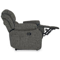 Anton Charcoal Zonica Leather Reclining 3 Seater Sofa