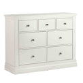 Melrose White 3 over 4 Chest of Drawers from Roseland Furniture