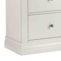 Melrose White 3 Over 4 Chest of Drawers