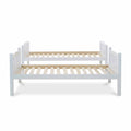 side view of the Liberty White Detached Bunk Beds