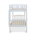 end view of the Liberty White Detachable Bunk Beds