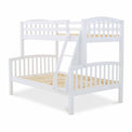 Liberty White Triple Sleeper Bunk Bed with pine slats