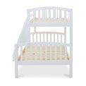 end view of the Liberty White Triple Sleeper Bunk Bed