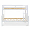 side view of the Liberty White Triple Sleeper Bunk Bed