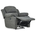Anton Charcoal Zonica Leather Reclining Armchair