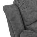 Anton Charcoal Zonica Leather Reclining Armchair