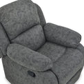 Anton Charcoal Zonica Leather Reclining Armchair