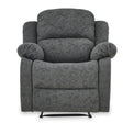 Anton Charcoal Zonica Leather Reclining Armchair