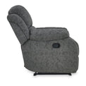 Anton Charcoal Zonica Leather Reclining Armchair