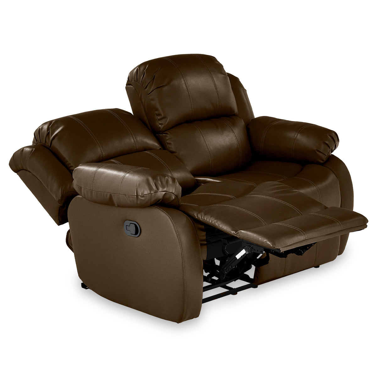 Anton Brown Leather Reclining 2 Seater Sofa