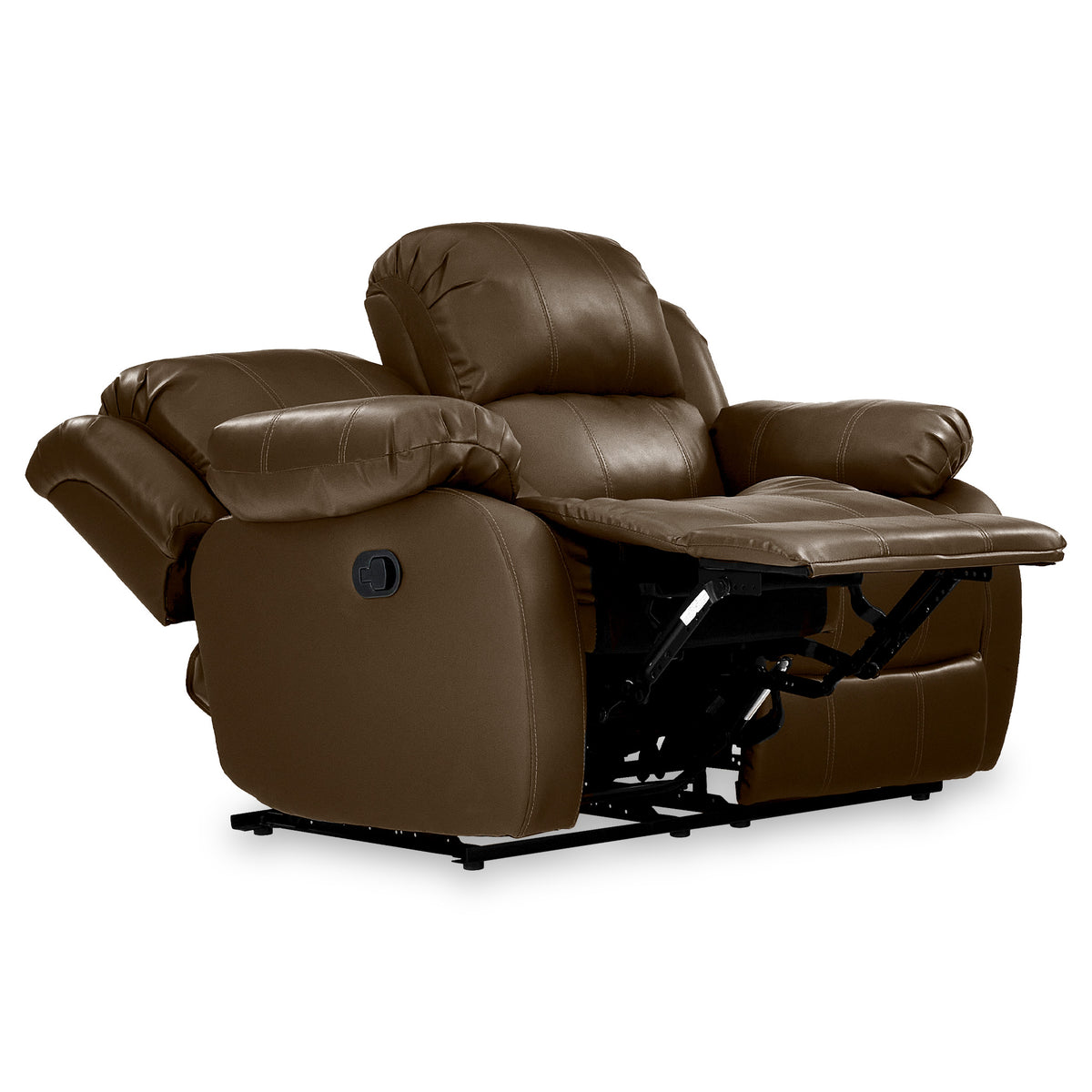Anton Brown Leather Reclining 2 Seater Sofa