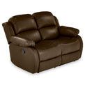 Anton Brown Leather Reclining 2 Seater Sofa