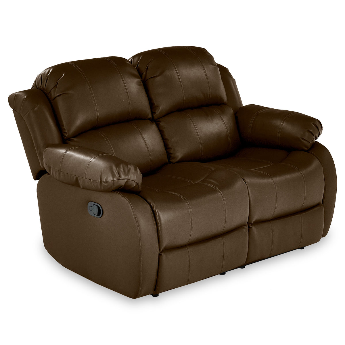 Anton Brown Leather Reclining 2 Seater Sofa