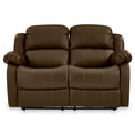 Anton Brown Leather Reclining 2 Seater Sofa