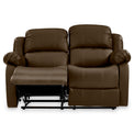 Anton Brown Leather Reclining 2 Seater Sofa