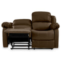 Anton Brown Leather Reclining 2 Seater Sofa