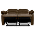 Anton Brown Leather Reclining 2 Seater Sofa
