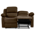 Anton Brown Leather Reclining 2 Seater Sofa