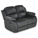 Anton Grey Leather Reclining 2 Seater Sofa