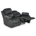 Anton Grey Leather Reclining 2 Seater Sofa