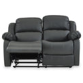 Anton Grey Leather Reclining 2 Seater Sofa